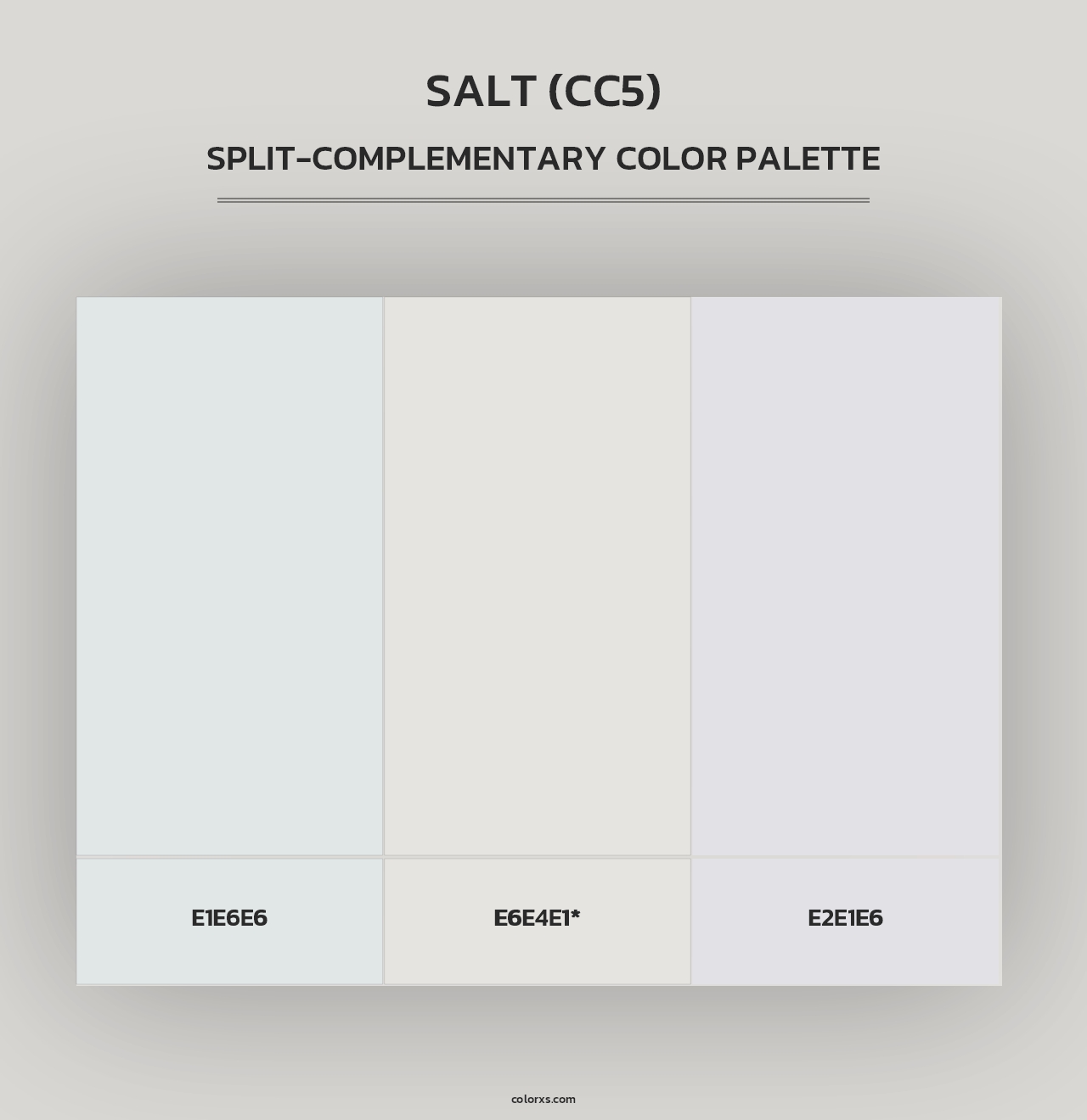 Salt (CC5) - Split-Complementary Color Palette