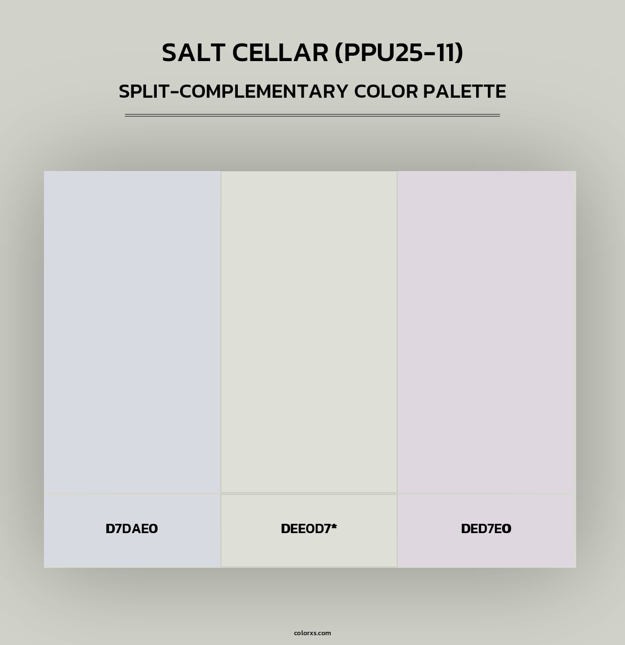 Salt Cellar (PPU25-11) - Split-Complementary Color Palette