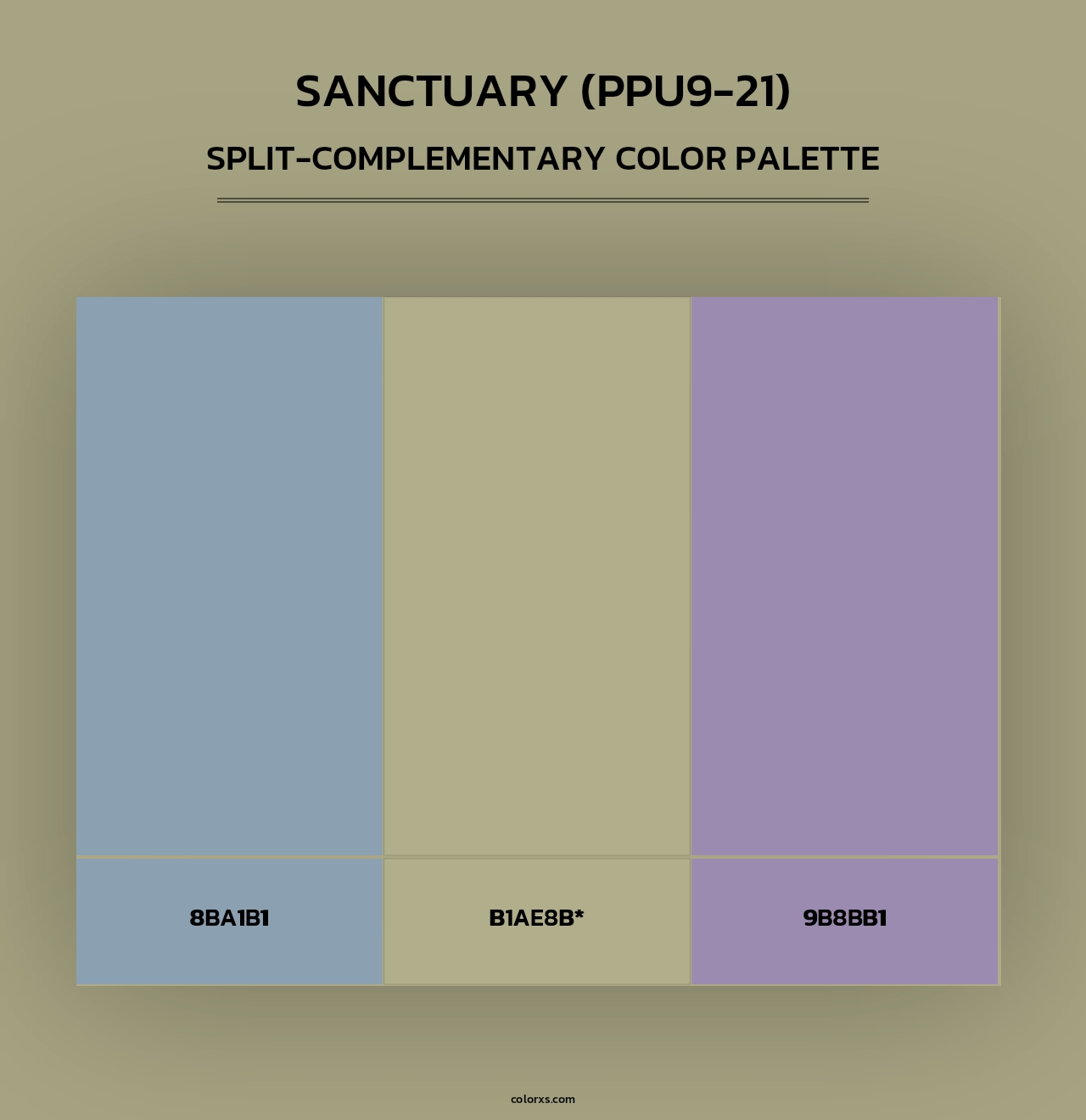 Sanctuary (PPU9-21) - Split-Complementary Color Palette