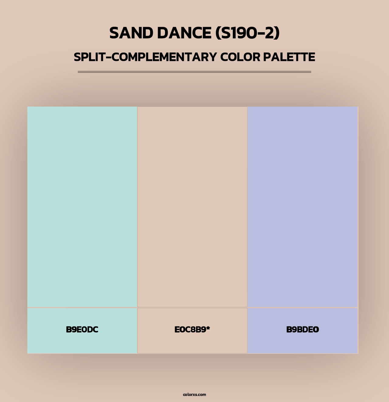 Sand Dance (S190-2) - Split-Complementary Color Palette