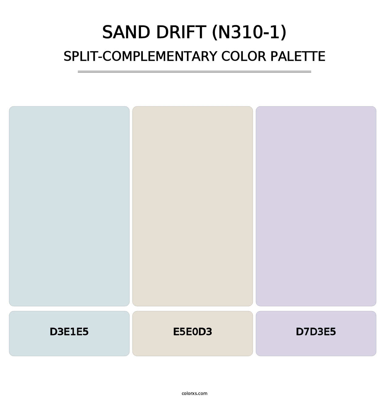 Sand Drift (N310-1) - Split-Complementary Color Palette