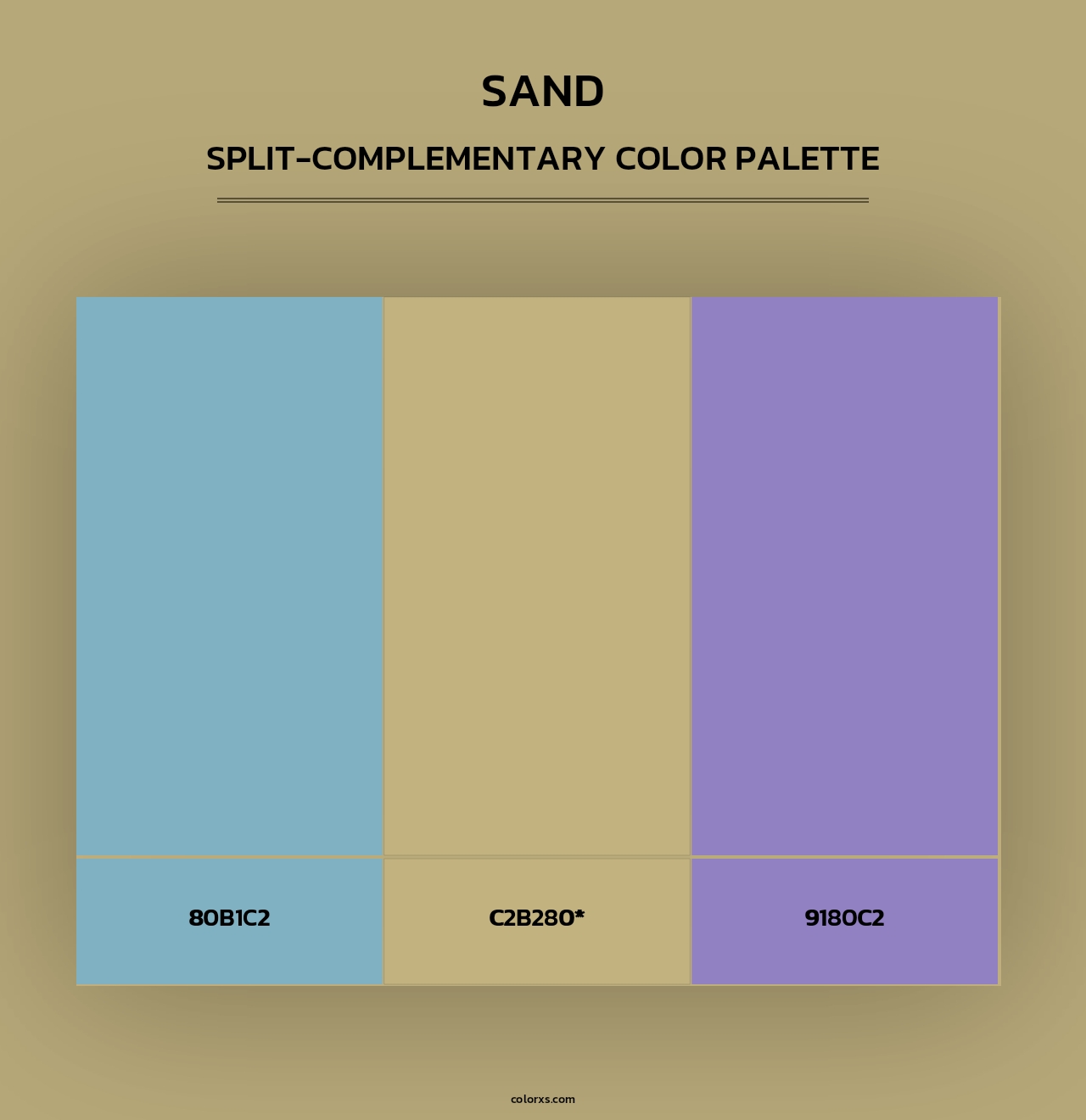 Sand - Split-Complementary Color Palette
