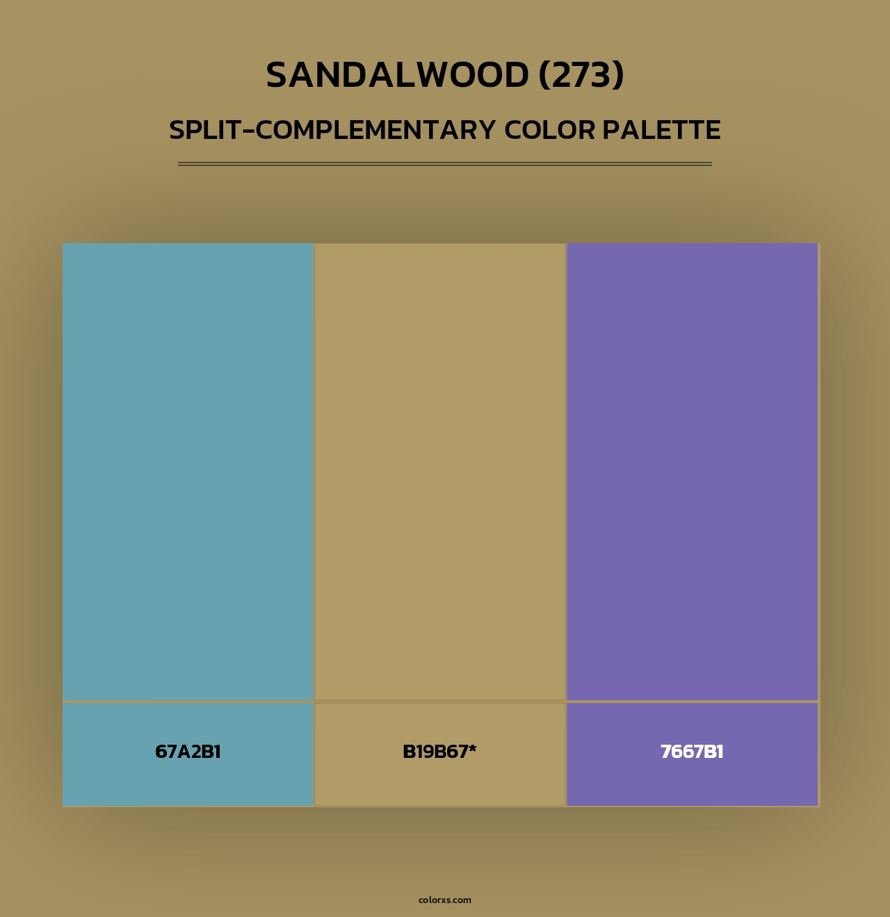 Sandalwood (273) - Split-Complementary Color Palette