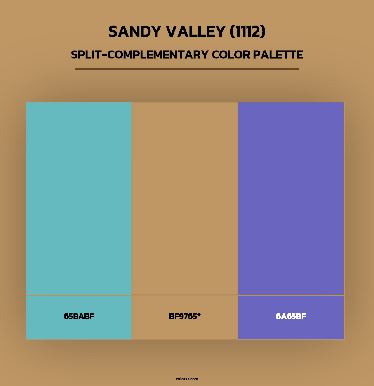 Sandy Valley (1112) - Split-Complementary Color Palette