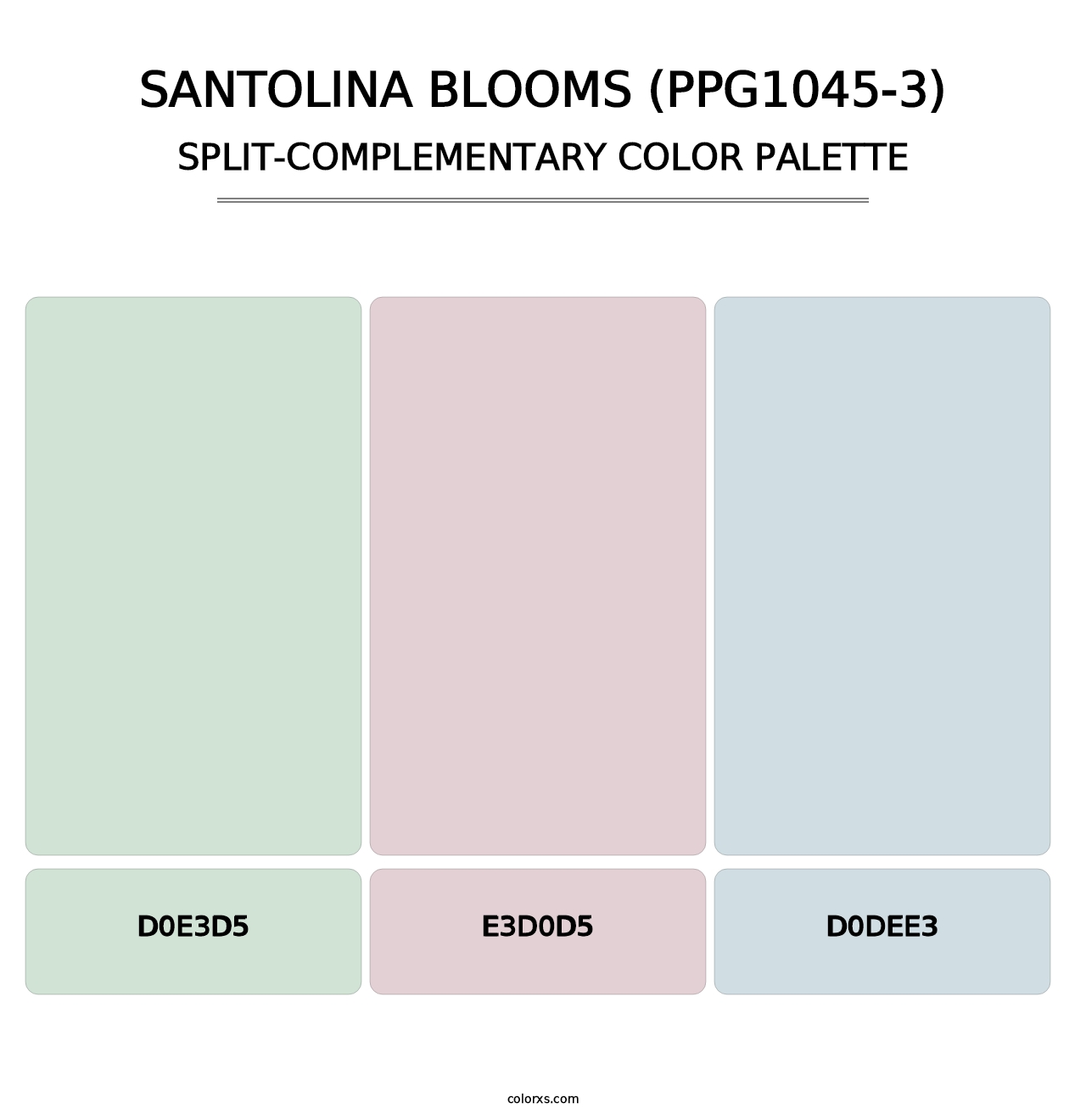 Santolina Blooms (PPG1045-3) - Split-Complementary Color Palette
