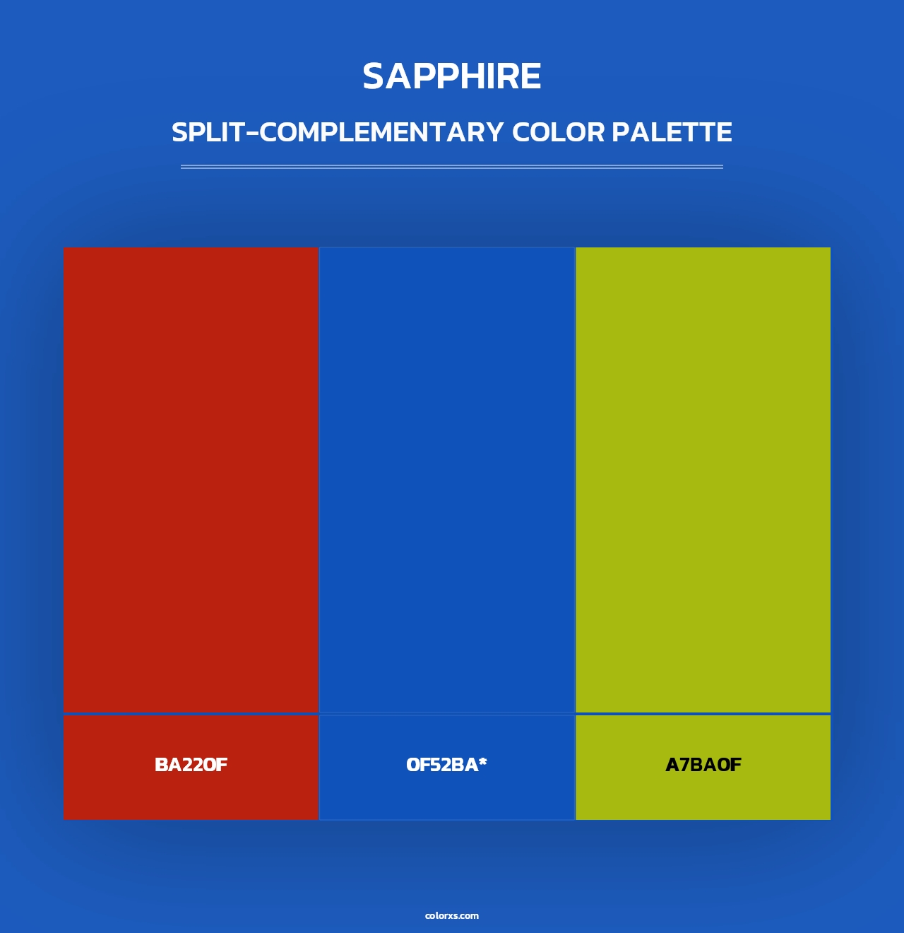 Sapphire - Split-Complementary Color Palette