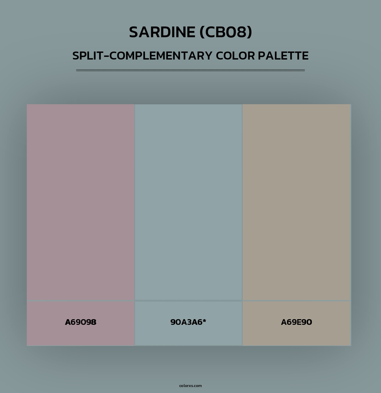 Sardine (CB08) - Split-Complementary Color Palette