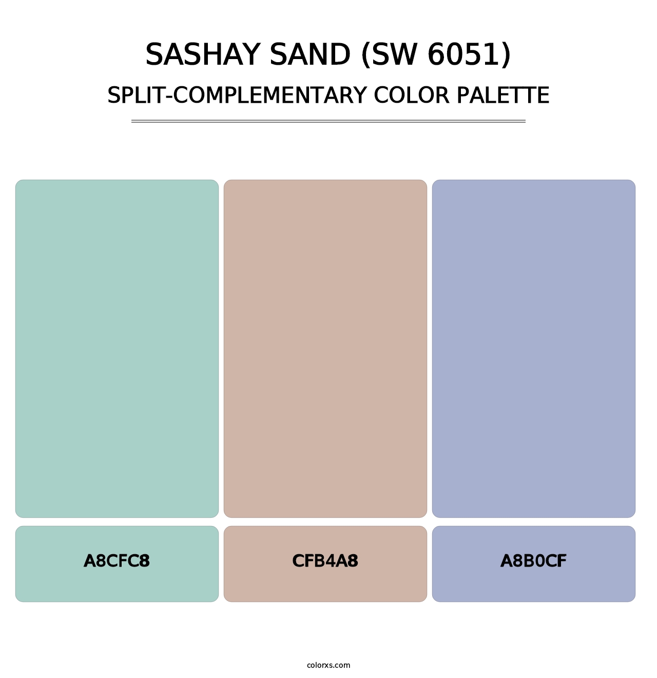 Sashay Sand (SW 6051) - Split-Complementary Color Palette