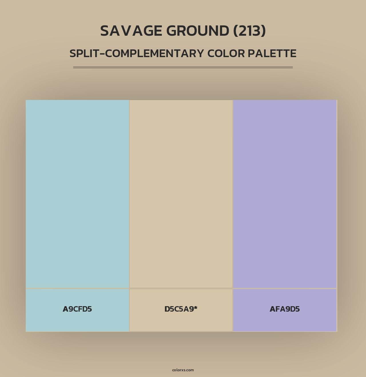 Savage Ground (213) - Split-Complementary Color Palette