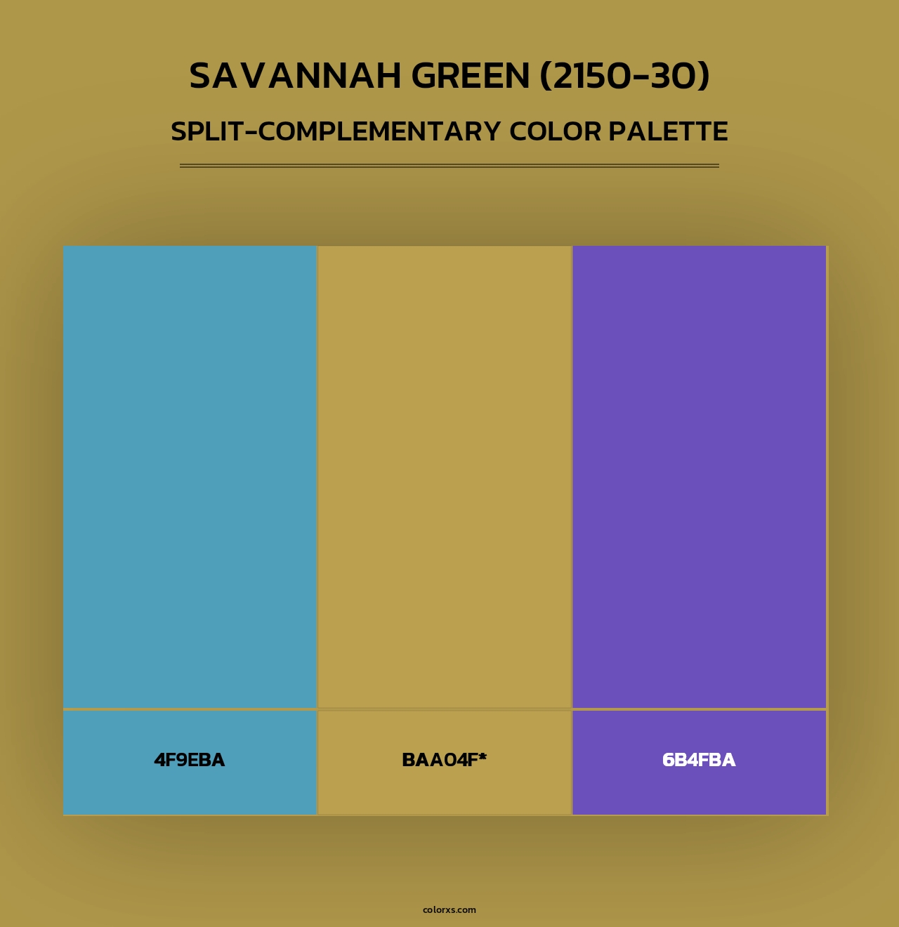 Savannah Green (2150-30) - Split-Complementary Color Palette