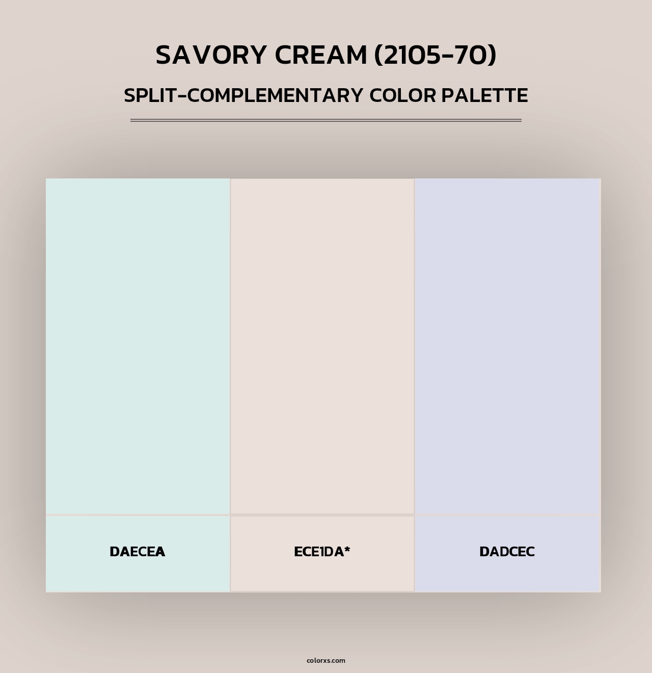Savory Cream (2105-70) - Split-Complementary Color Palette