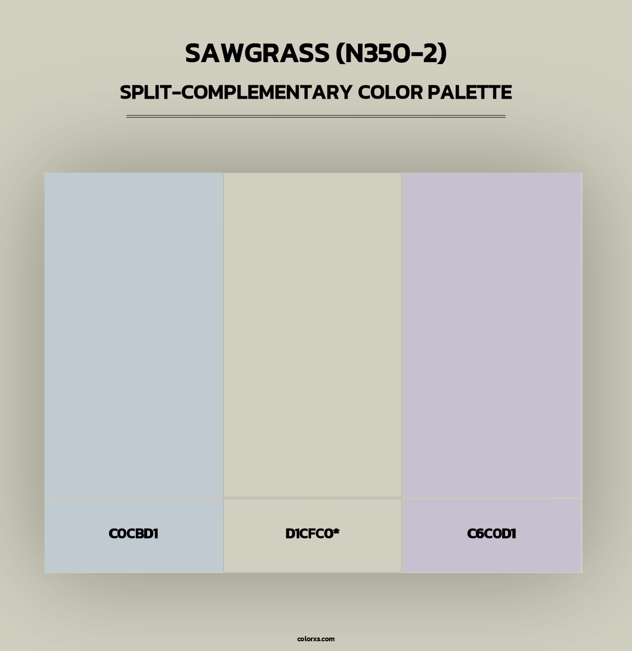 Sawgrass (N350-2) - Split-Complementary Color Palette
