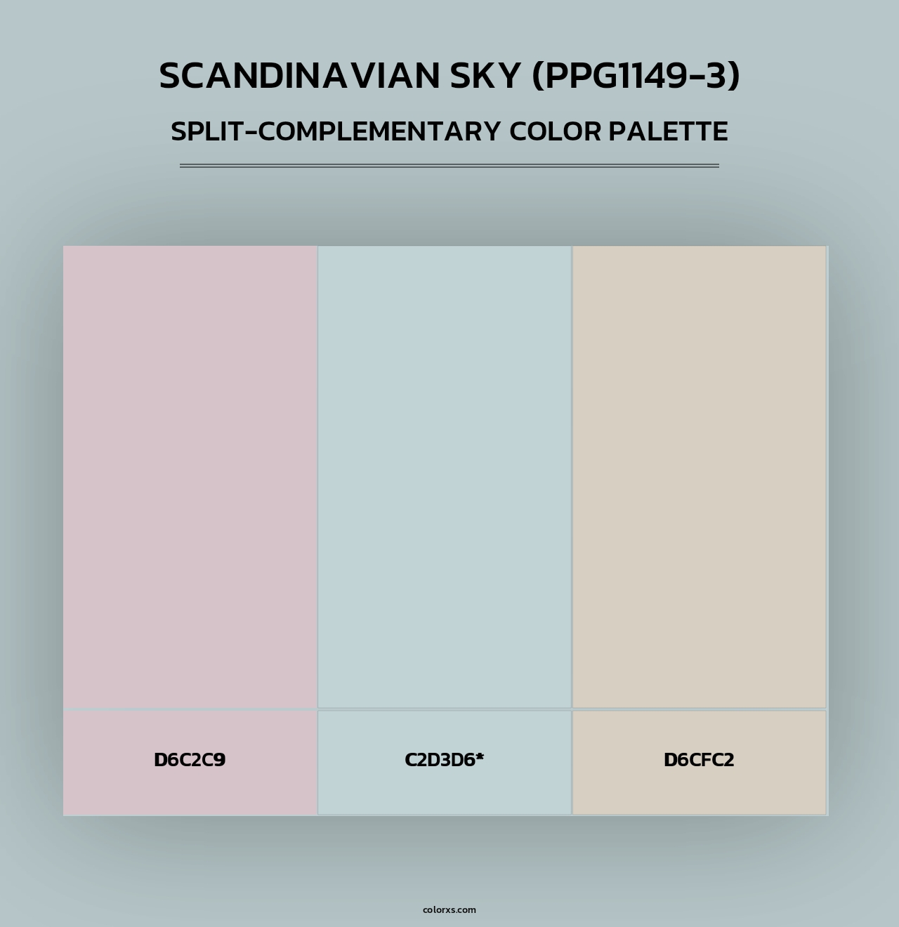 Scandinavian Sky (PPG1149-3) - Split-Complementary Color Palette
