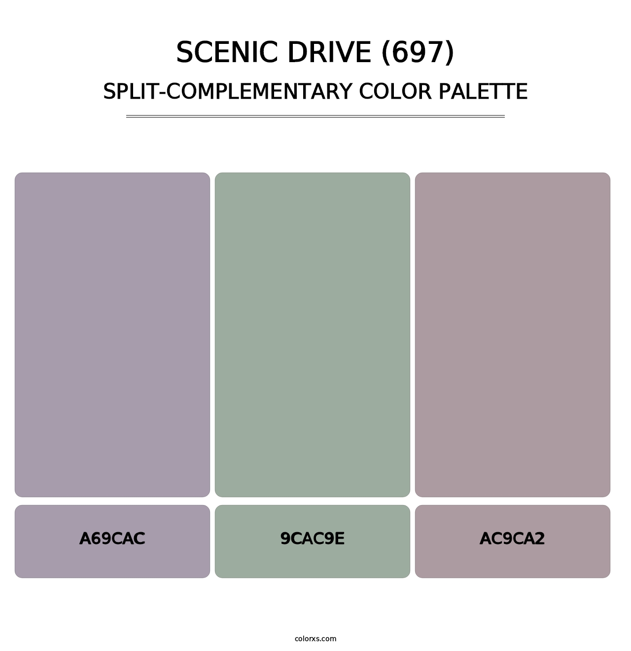 Scenic Drive (697) - Split-Complementary Color Palette