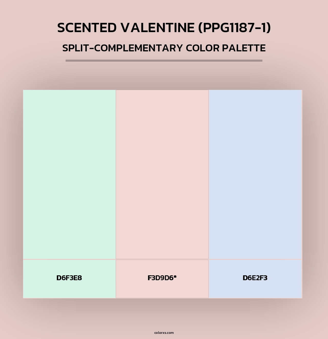 Scented Valentine (PPG1187-1) - Split-Complementary Color Palette
