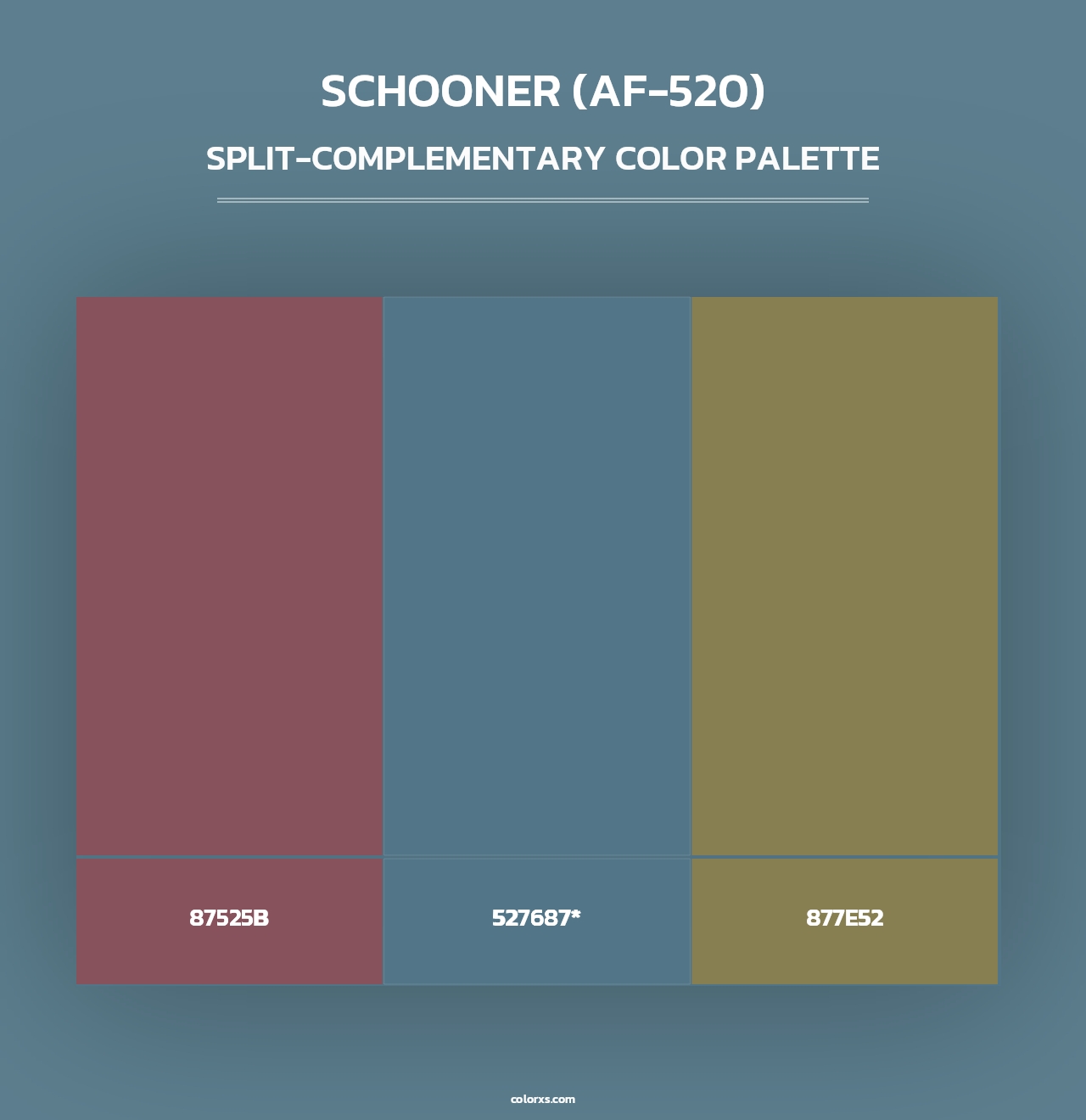 Schooner (AF-520) - Split-Complementary Color Palette