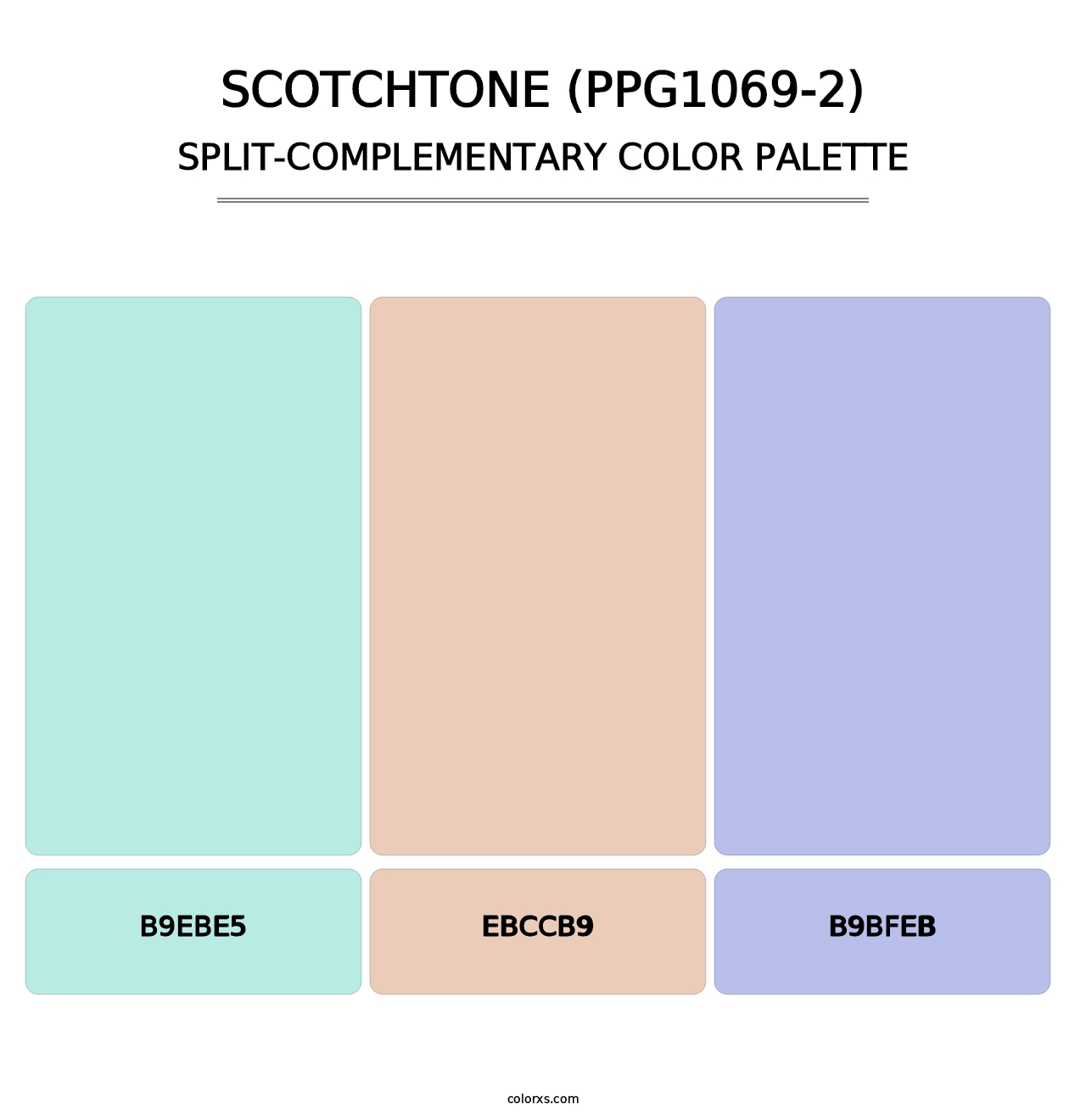 Scotchtone (PPG1069-2) - Split-Complementary Color Palette