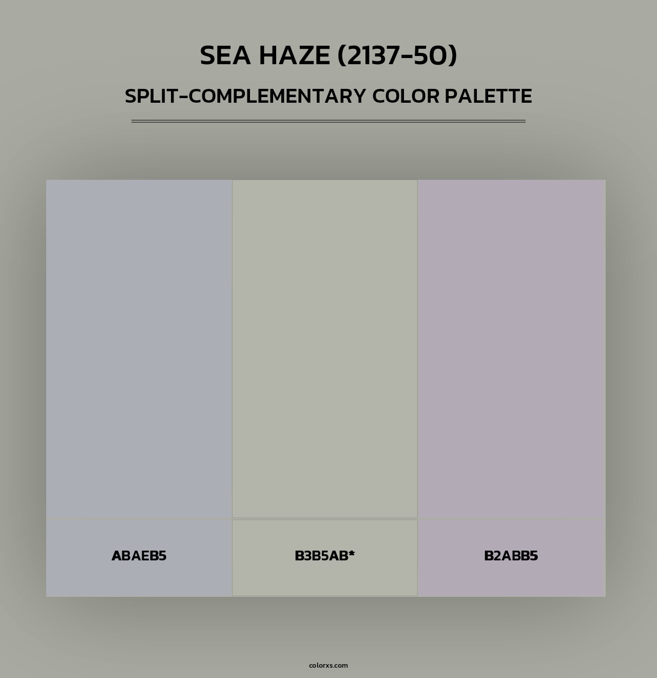 Sea Haze (2137-50) - Split-Complementary Color Palette