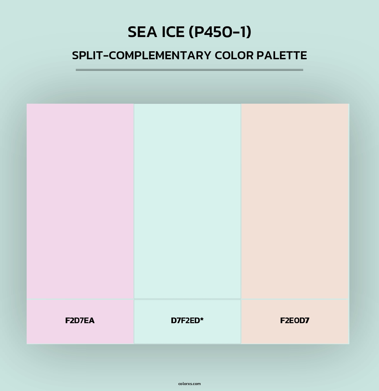 Sea Ice (P450-1) - Split-Complementary Color Palette