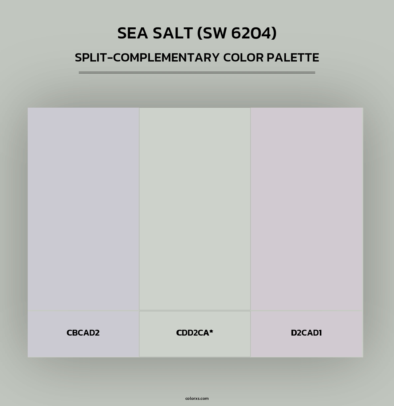 Sea Salt (SW 6204) - Split-Complementary Color Palette
