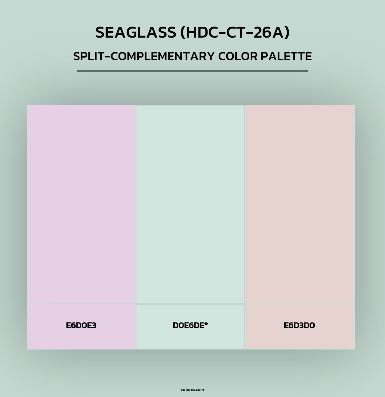 Seaglass (HDC-CT-26A) - Split-Complementary Color Palette