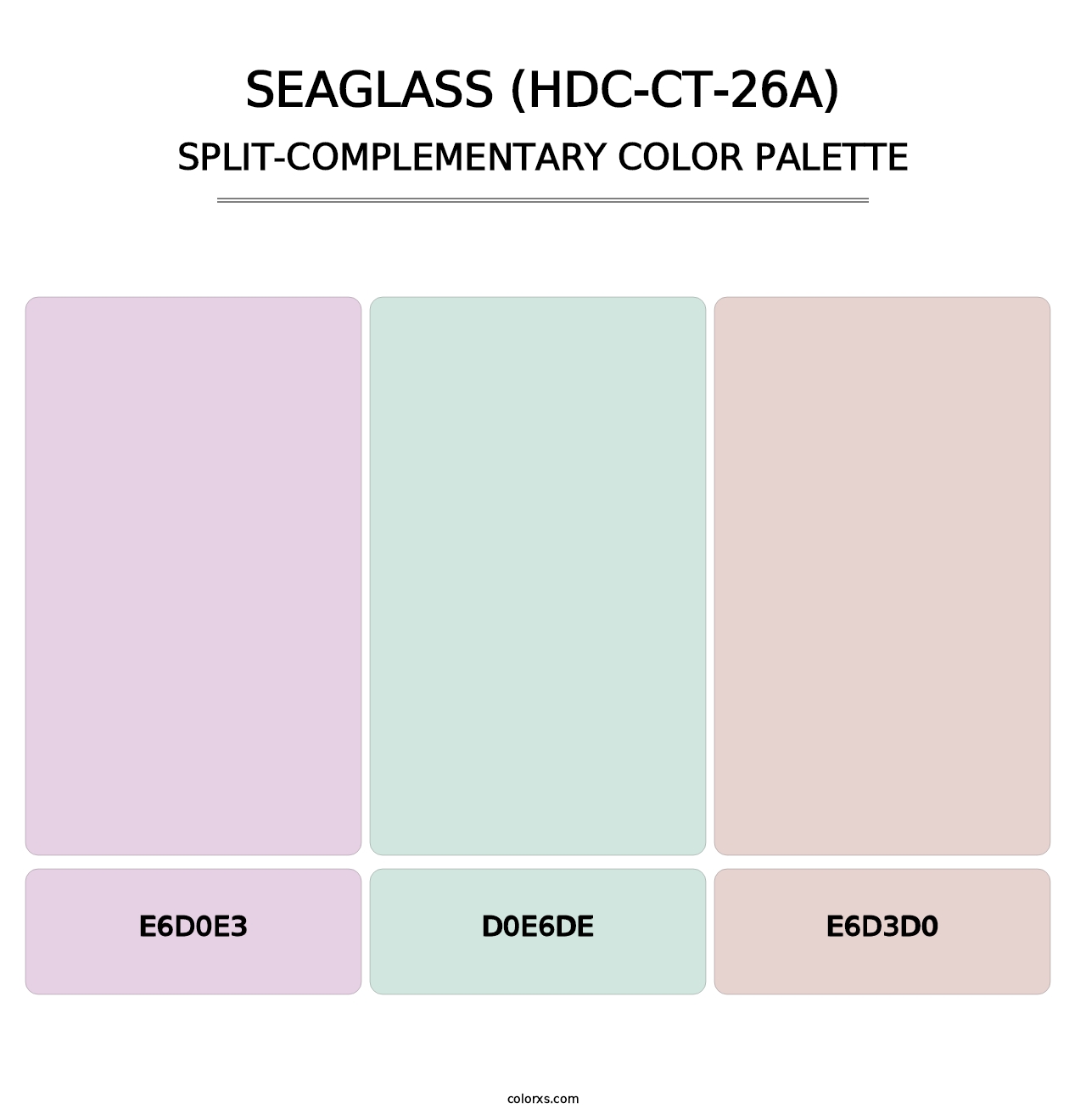 Seaglass (HDC-CT-26A) - Split-Complementary Color Palette