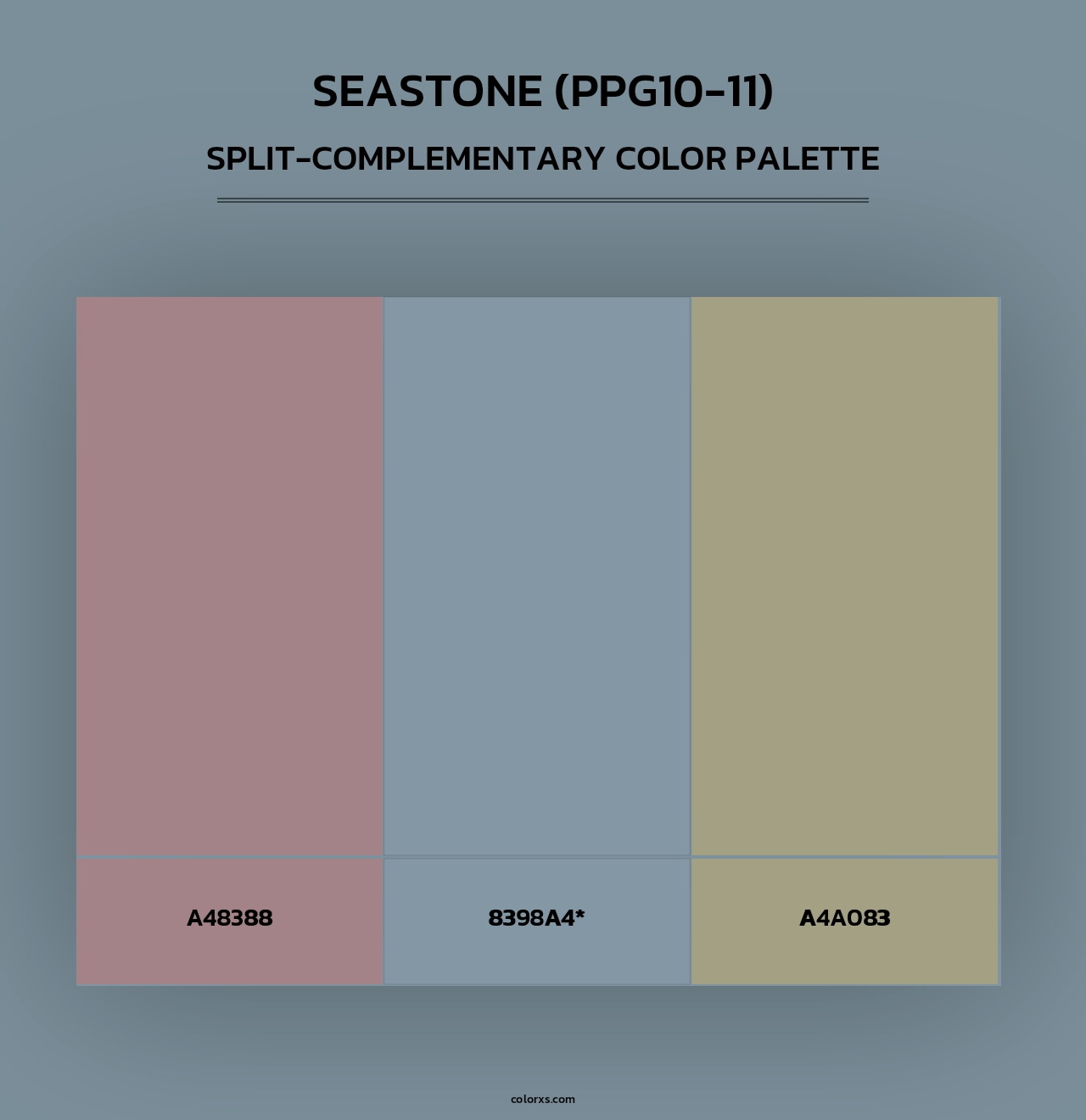 Seastone (PPG10-11) - Split-Complementary Color Palette