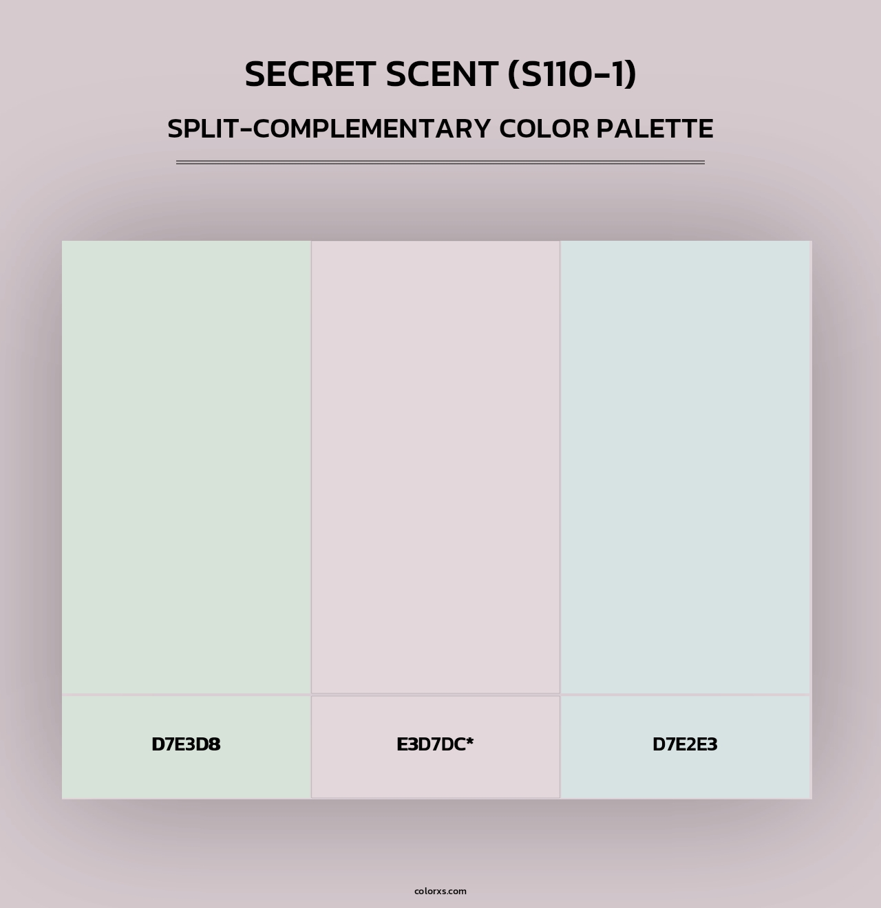 Secret Scent (S110-1) - Split-Complementary Color Palette