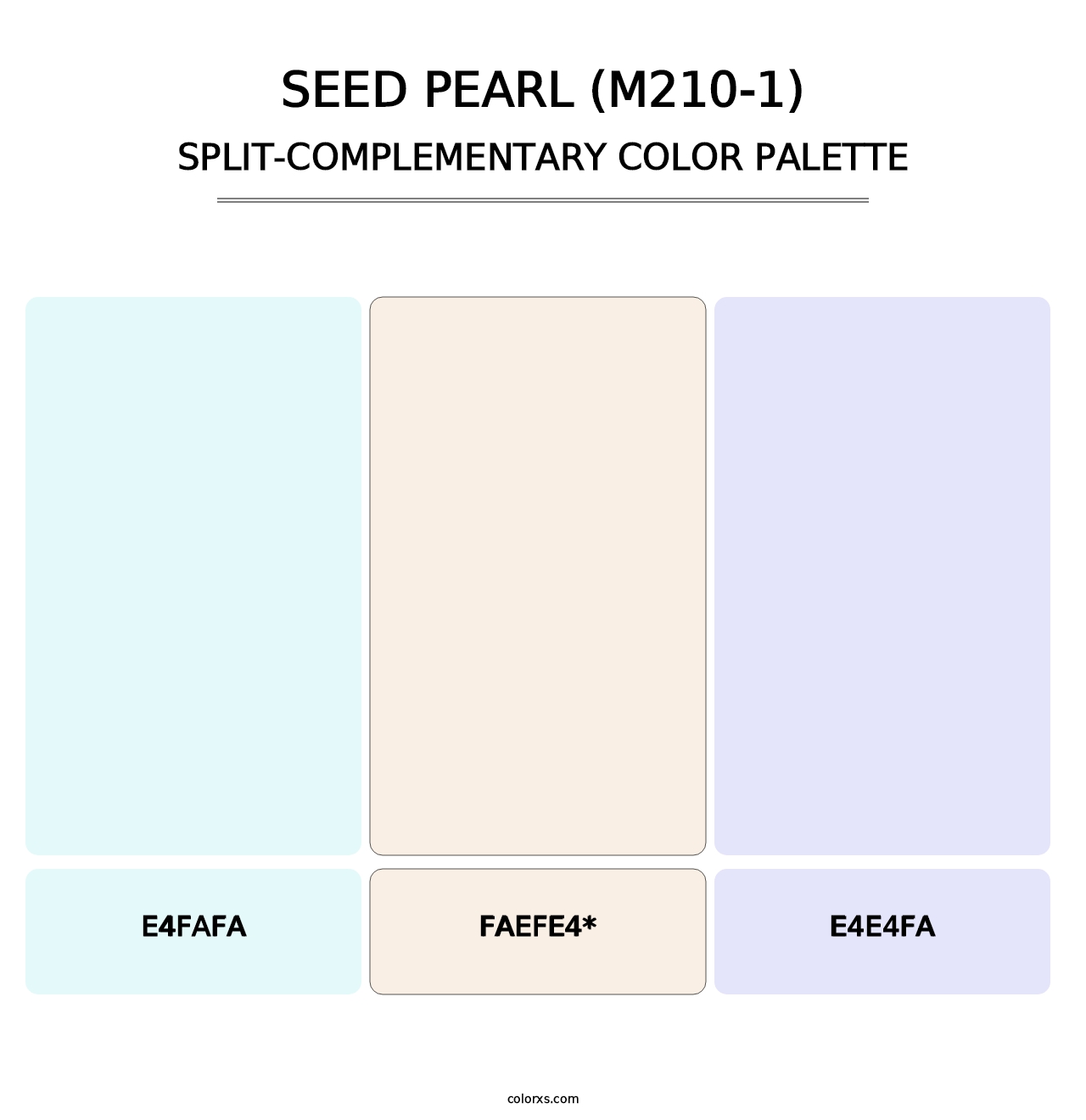 Seed Pearl (M210-1) - Split-Complementary Color Palette