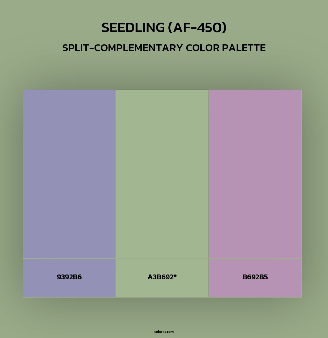 Seedling (AF-450) - Split-Complementary Color Palette