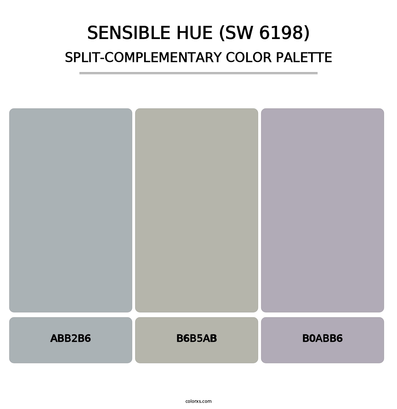 Sensible Hue (SW 6198) - Split-Complementary Color Palette