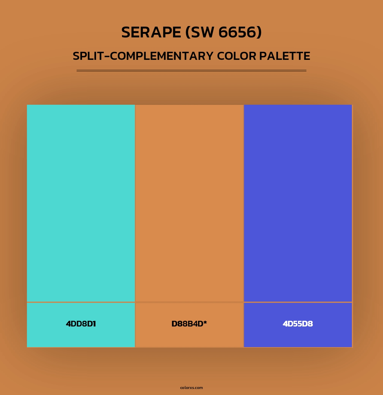 Serape (SW 6656) - Split-Complementary Color Palette
