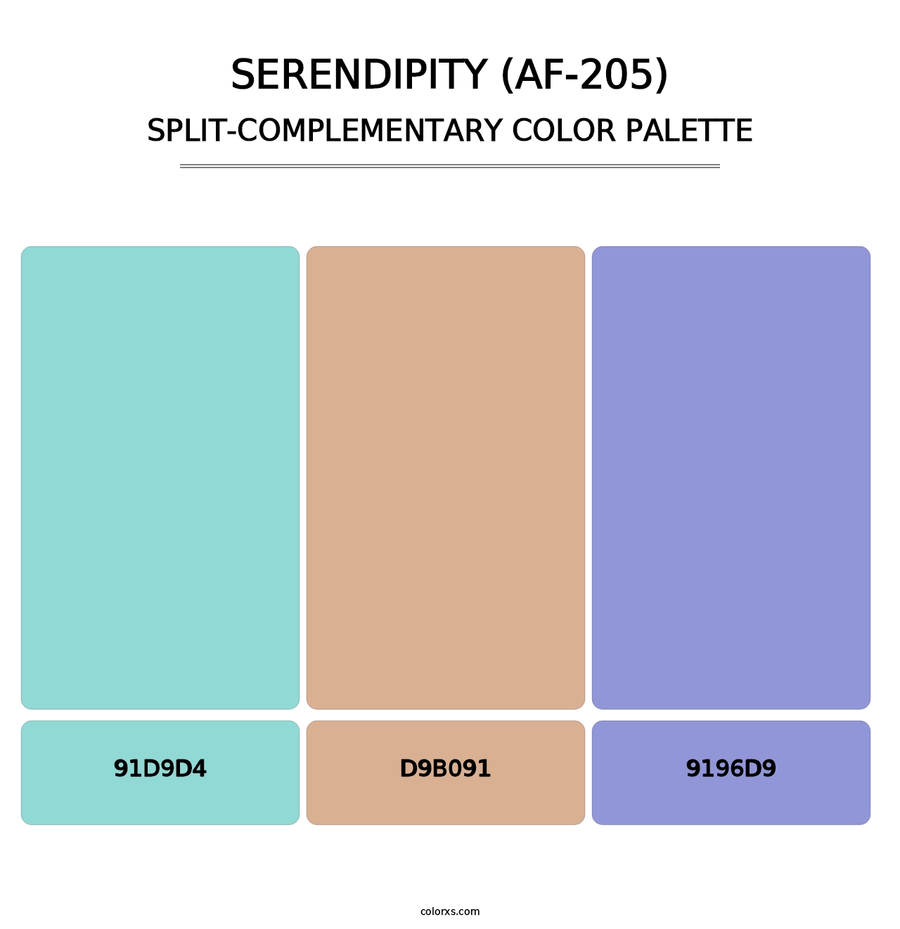 Serendipity (AF-205) - Split-Complementary Color Palette