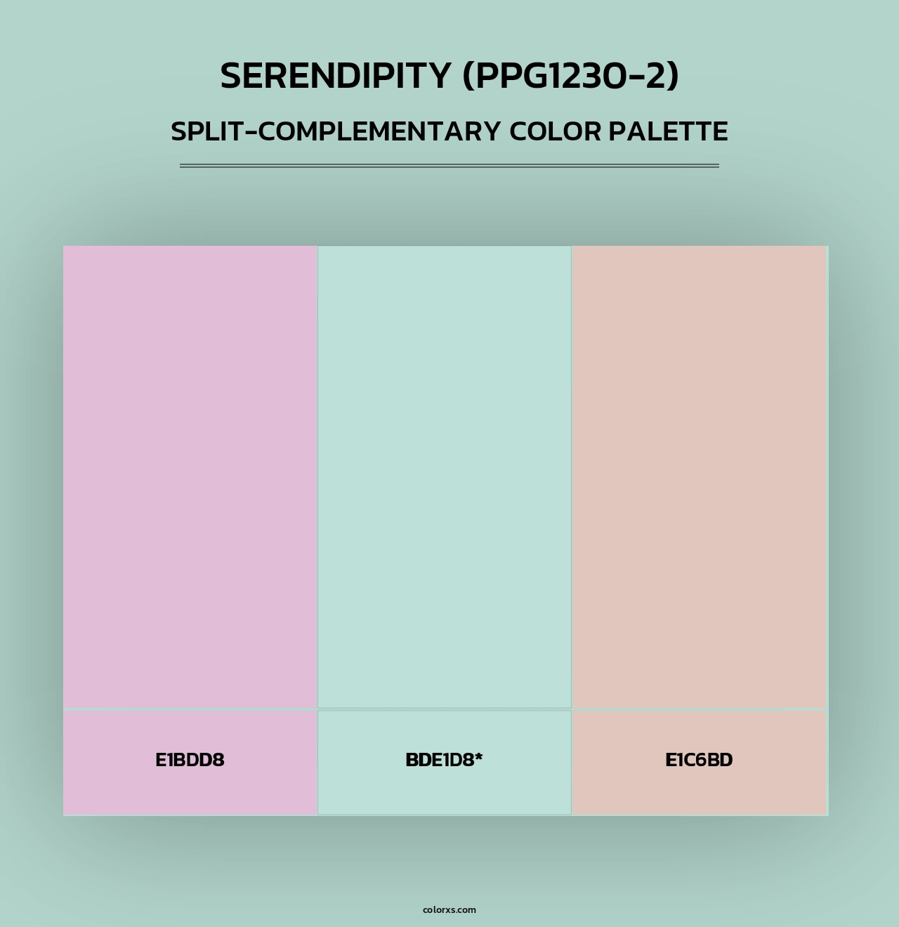 Serendipity (PPG1230-2) - Split-Complementary Color Palette