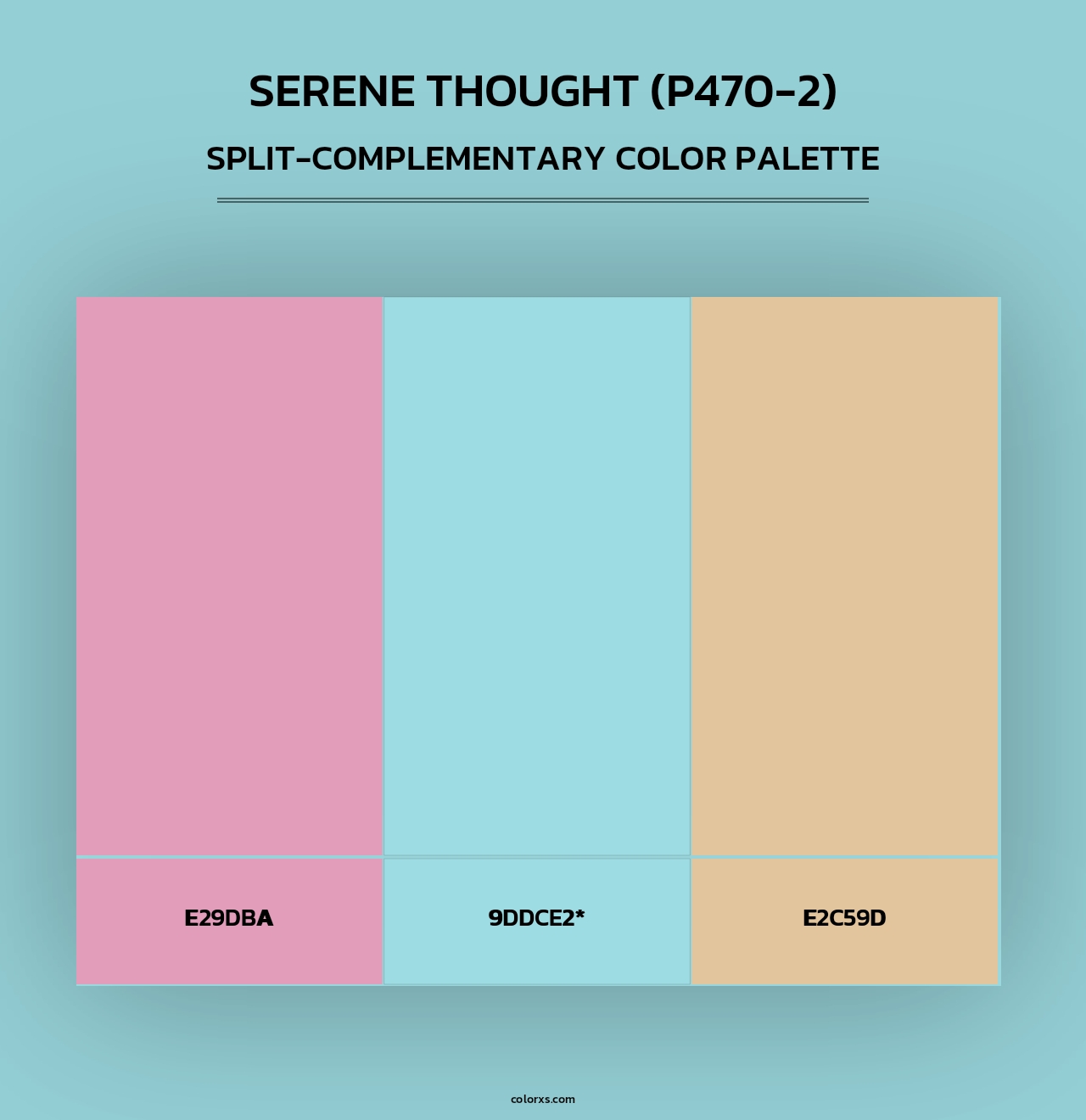 Serene Thought (P470-2) - Split-Complementary Color Palette