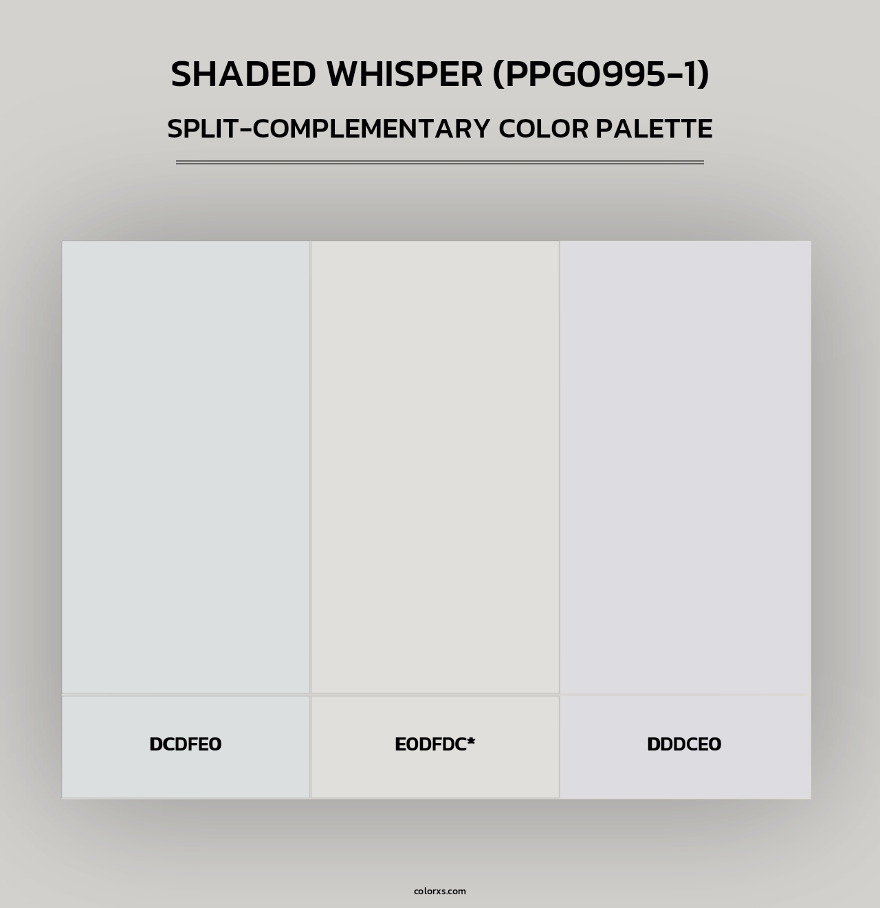 Shaded Whisper (PPG0995-1) - Split-Complementary Color Palette