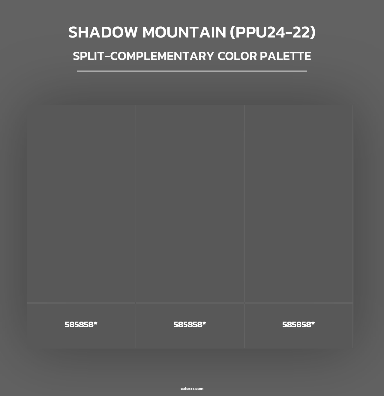 Shadow Mountain (PPU24-22) - Split-Complementary Color Palette