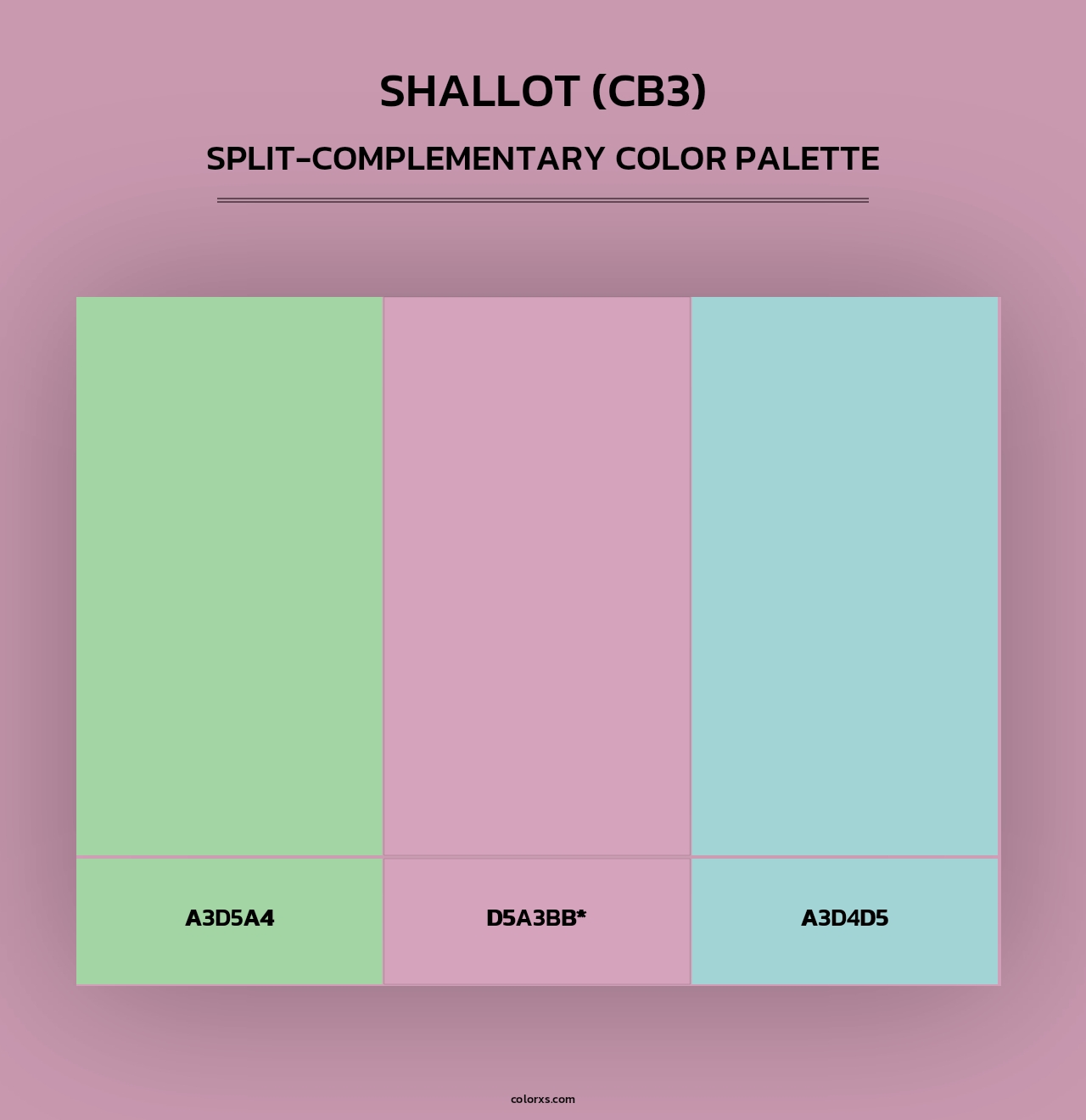 Shallot (CB3) - Split-Complementary Color Palette