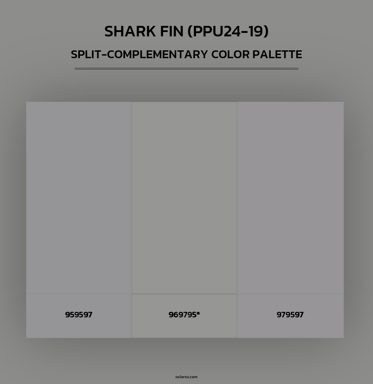 Shark Fin (PPU24-19) - Split-Complementary Color Palette