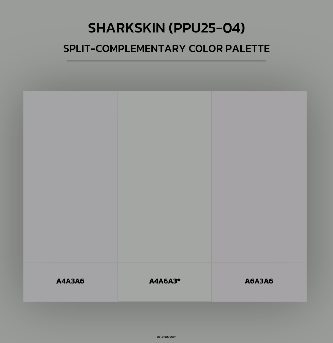 Sharkskin (PPU25-04) - Split-Complementary Color Palette