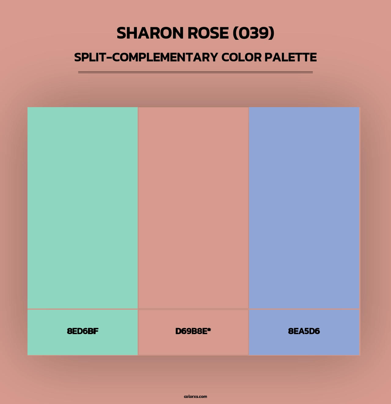 Sharon Rose (039) - Split-Complementary Color Palette