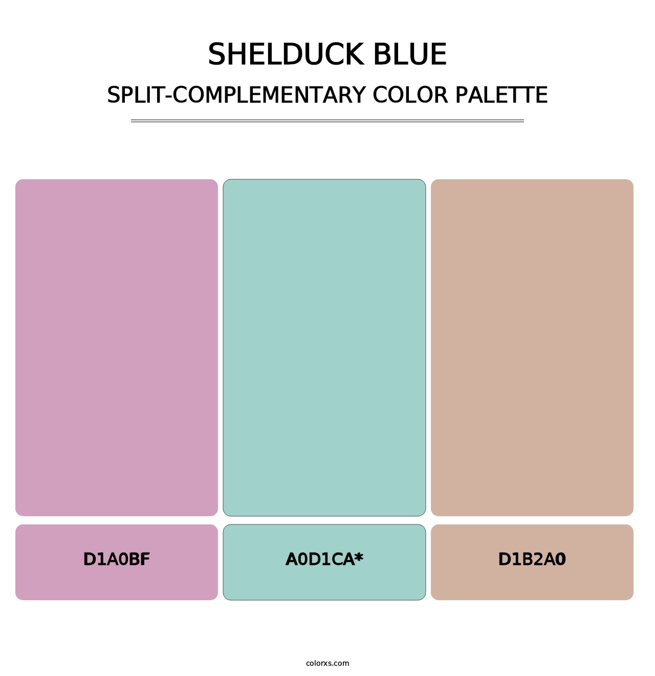 Shelduck Blue - Split-Complementary Color Palette