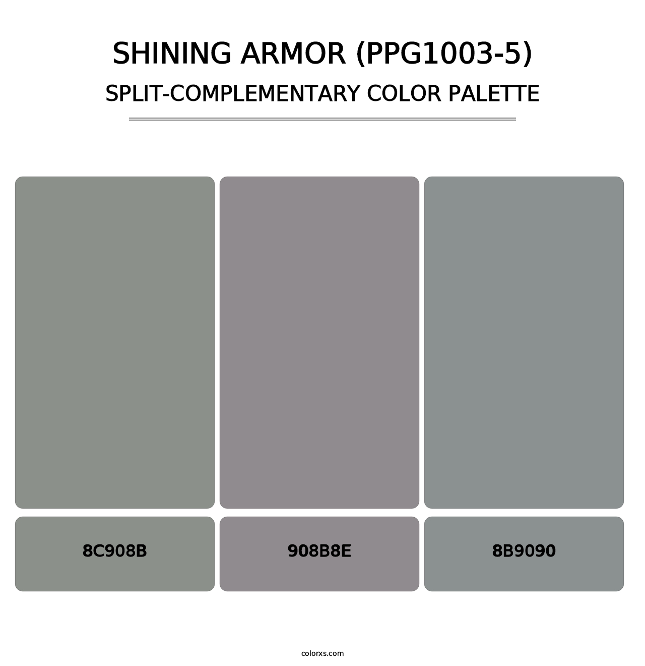 Shining Armor (PPG1003-5) - Split-Complementary Color Palette
