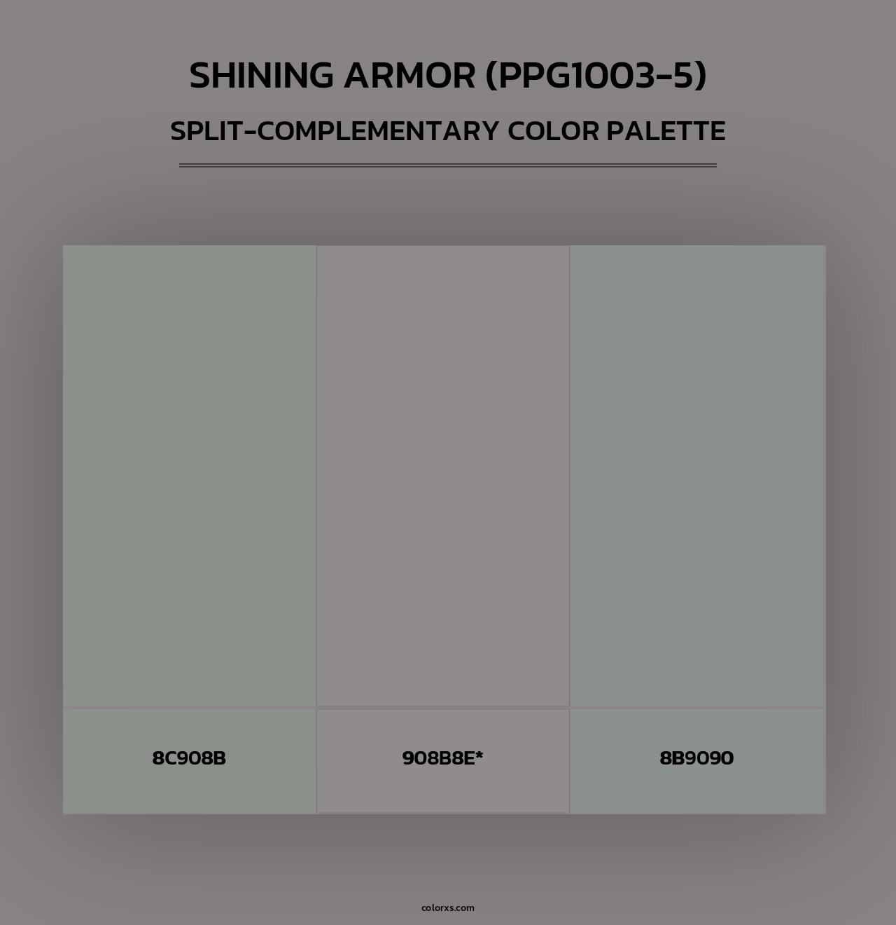 Shining Armor (PPG1003-5) - Split-Complementary Color Palette