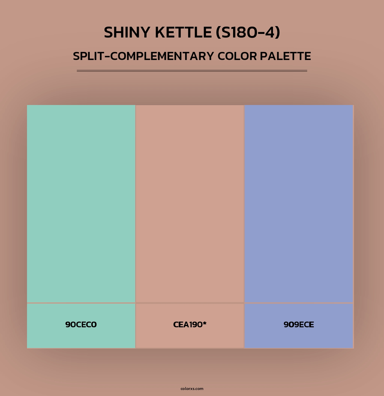 Shiny Kettle (S180-4) - Split-Complementary Color Palette