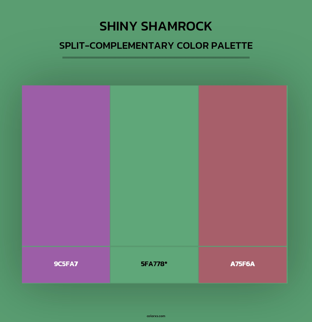 Shiny Shamrock - Split-Complementary Color Palette
