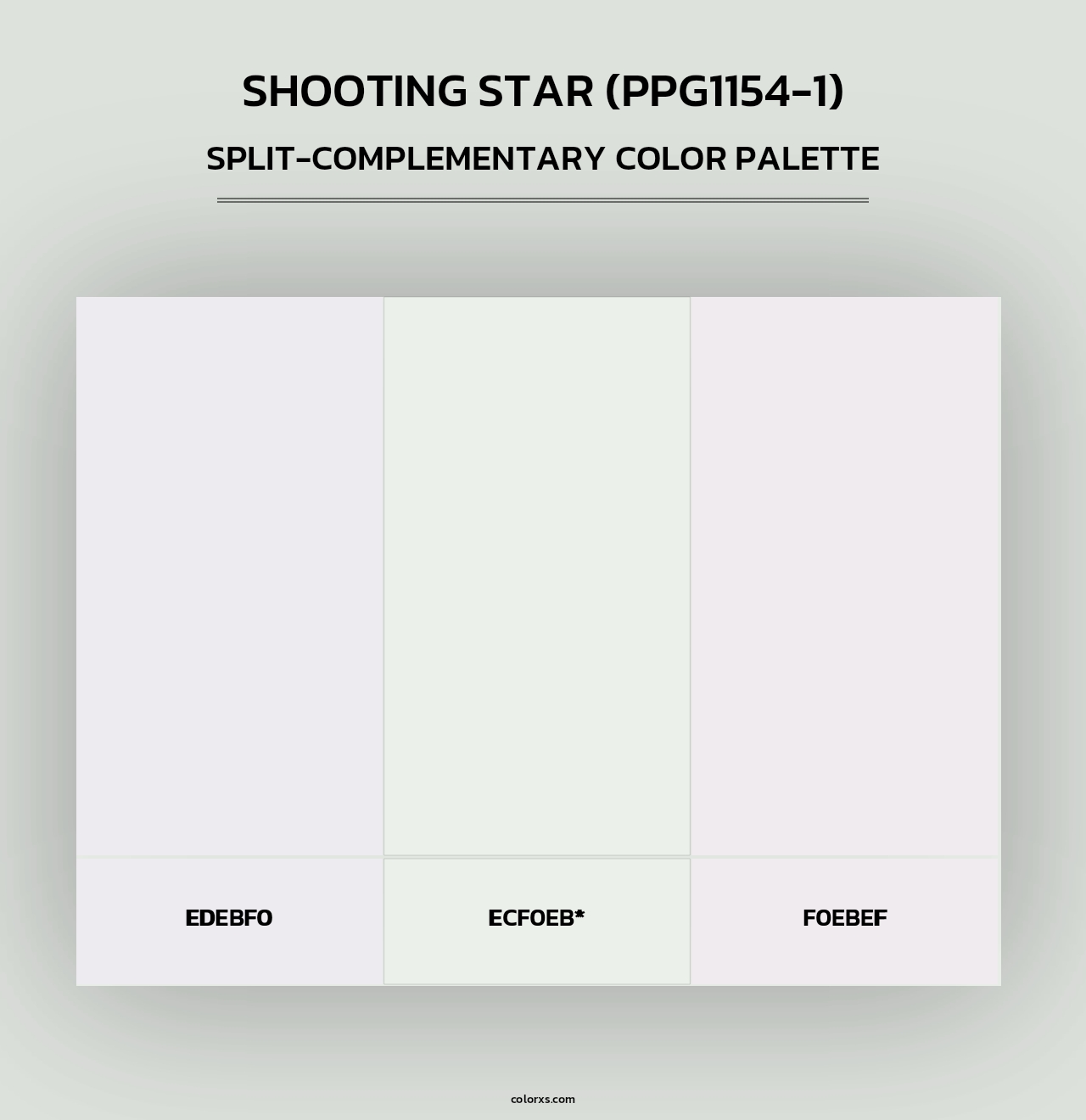 Shooting Star (PPG1154-1) - Split-Complementary Color Palette