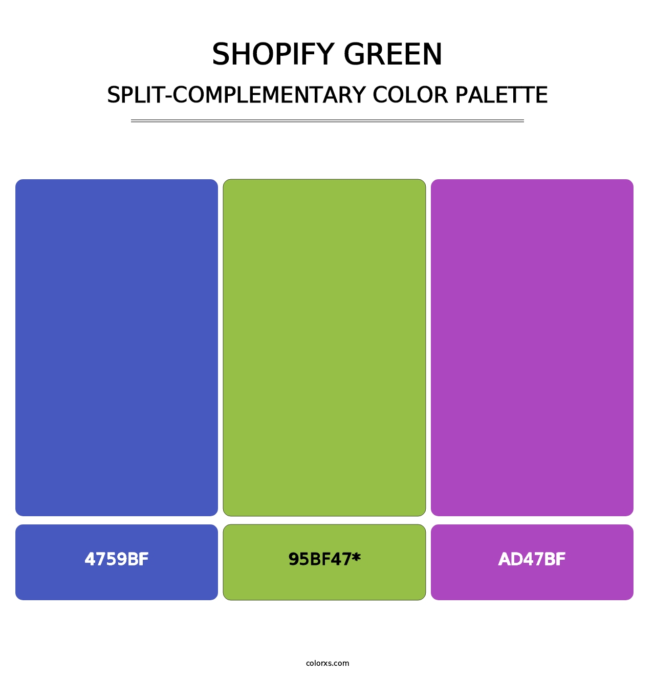 Shopify Green - Split-Complementary Color Palette