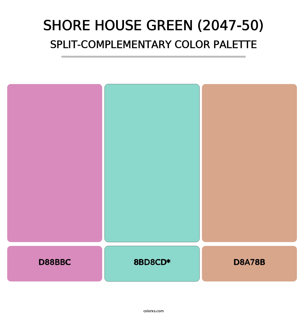 Shore House Green (2047-50) - Split-Complementary Color Palette