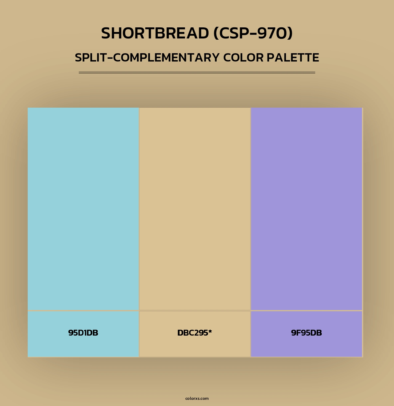 Shortbread (CSP-970) - Split-Complementary Color Palette